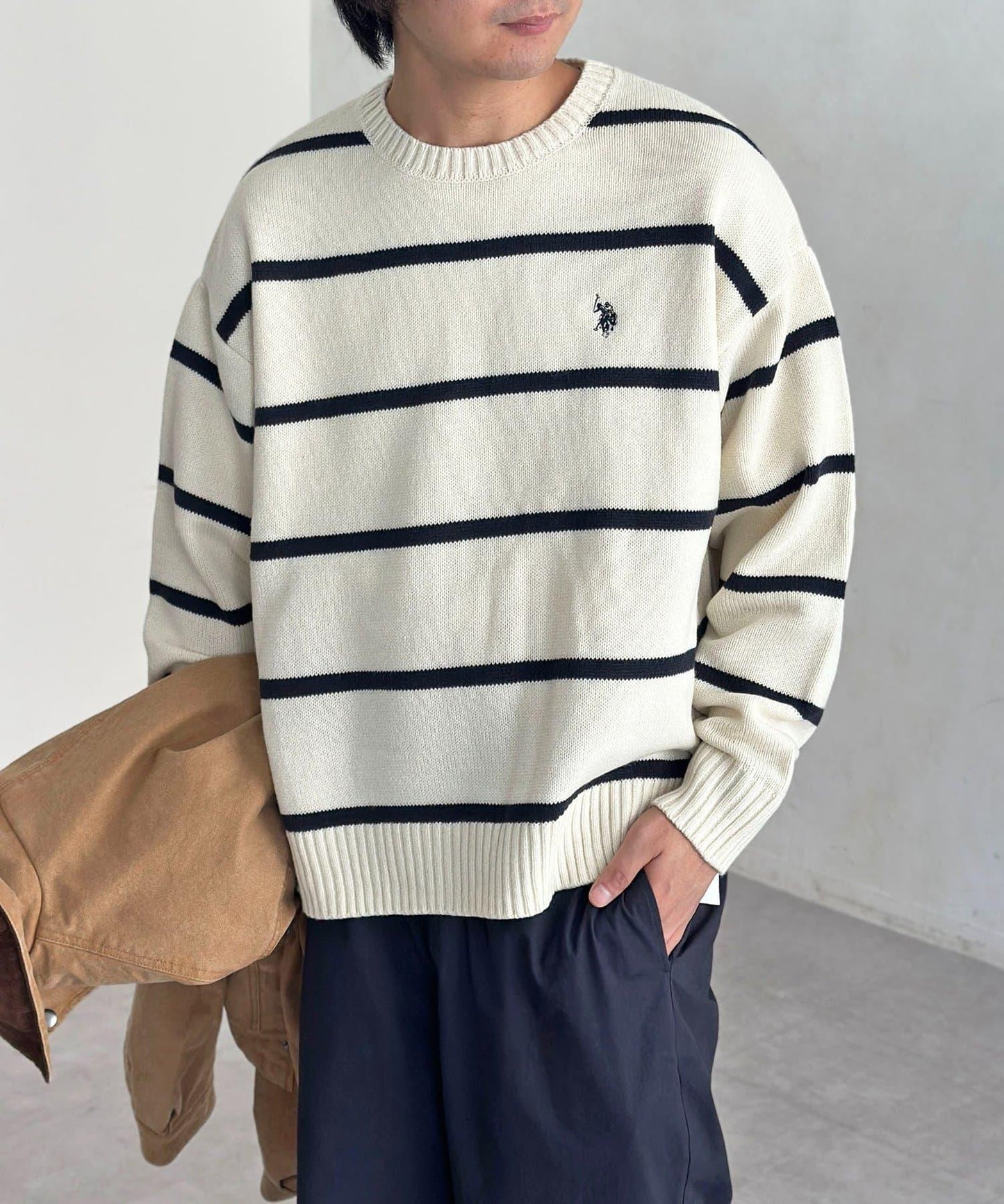 【U.S. POLO ASSN.】圓領針織衫