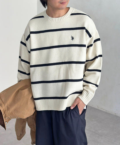 【U.S. POLO ASSN.】圓領針織衫