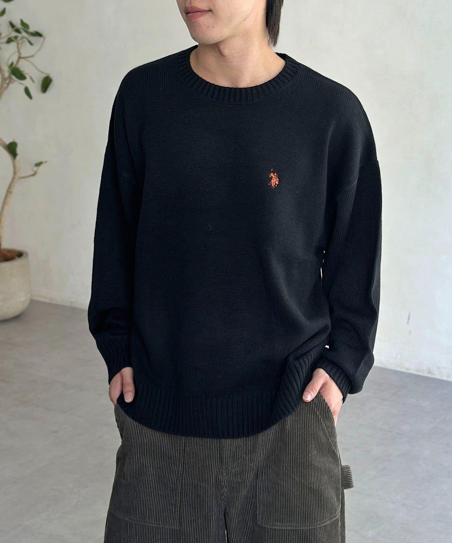 【U.S. POLO ASSN.】圓領針織衫