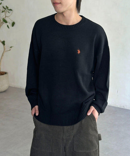 【U.S. POLO ASSN.】圓領針織衫