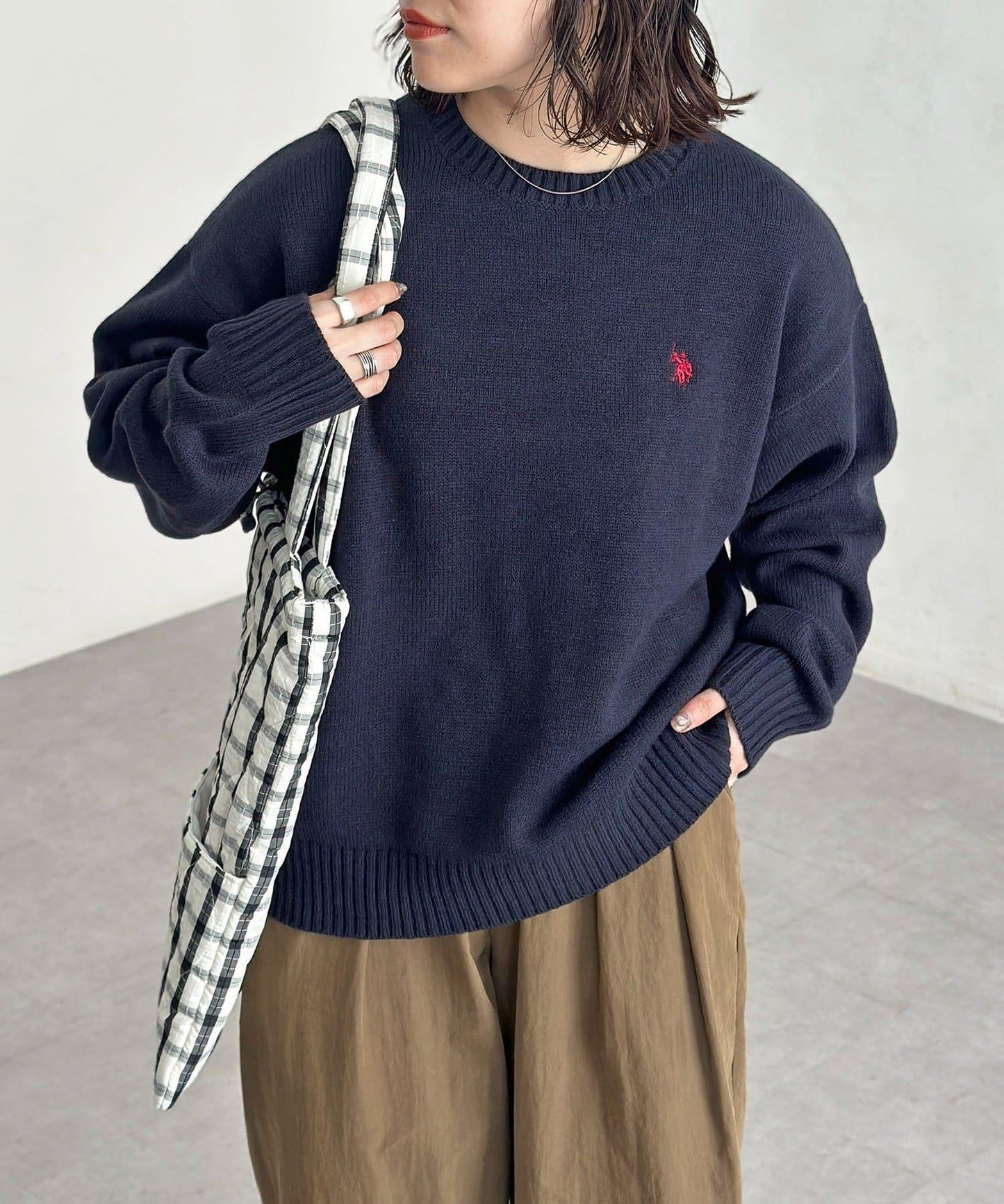 【U.S. POLO ASSN.】圓領針織衫