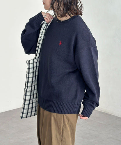 【U.S. POLO ASSN.】圓領針織衫