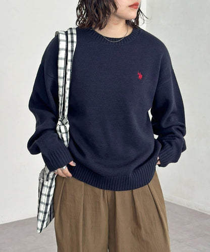 【U.S. POLO ASSN.】圓領針織衫