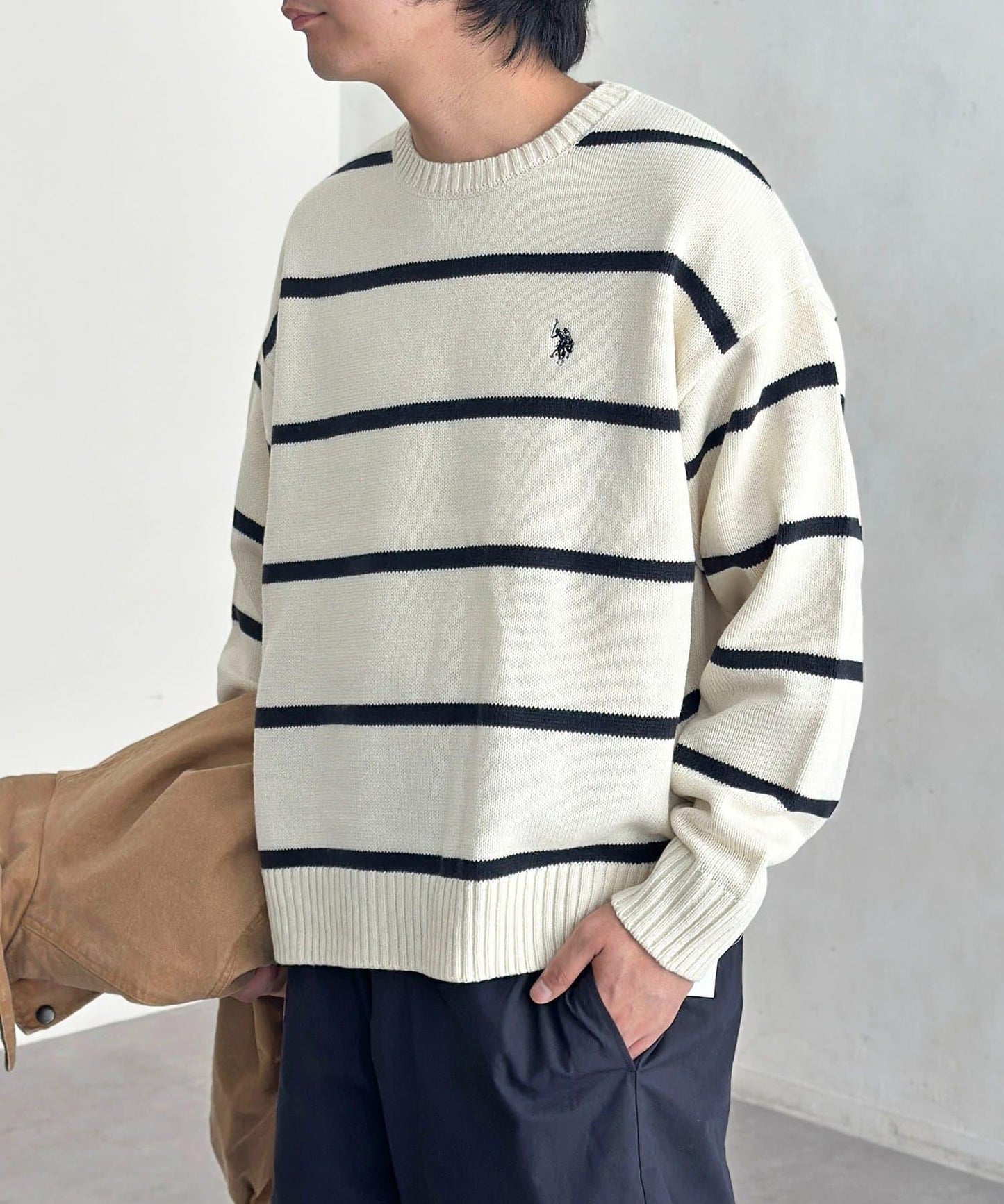 【U.S. POLO ASSN.】圓領針織衫