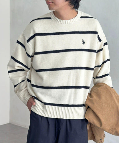 【U.S. POLO ASSN.】圓領針織衫