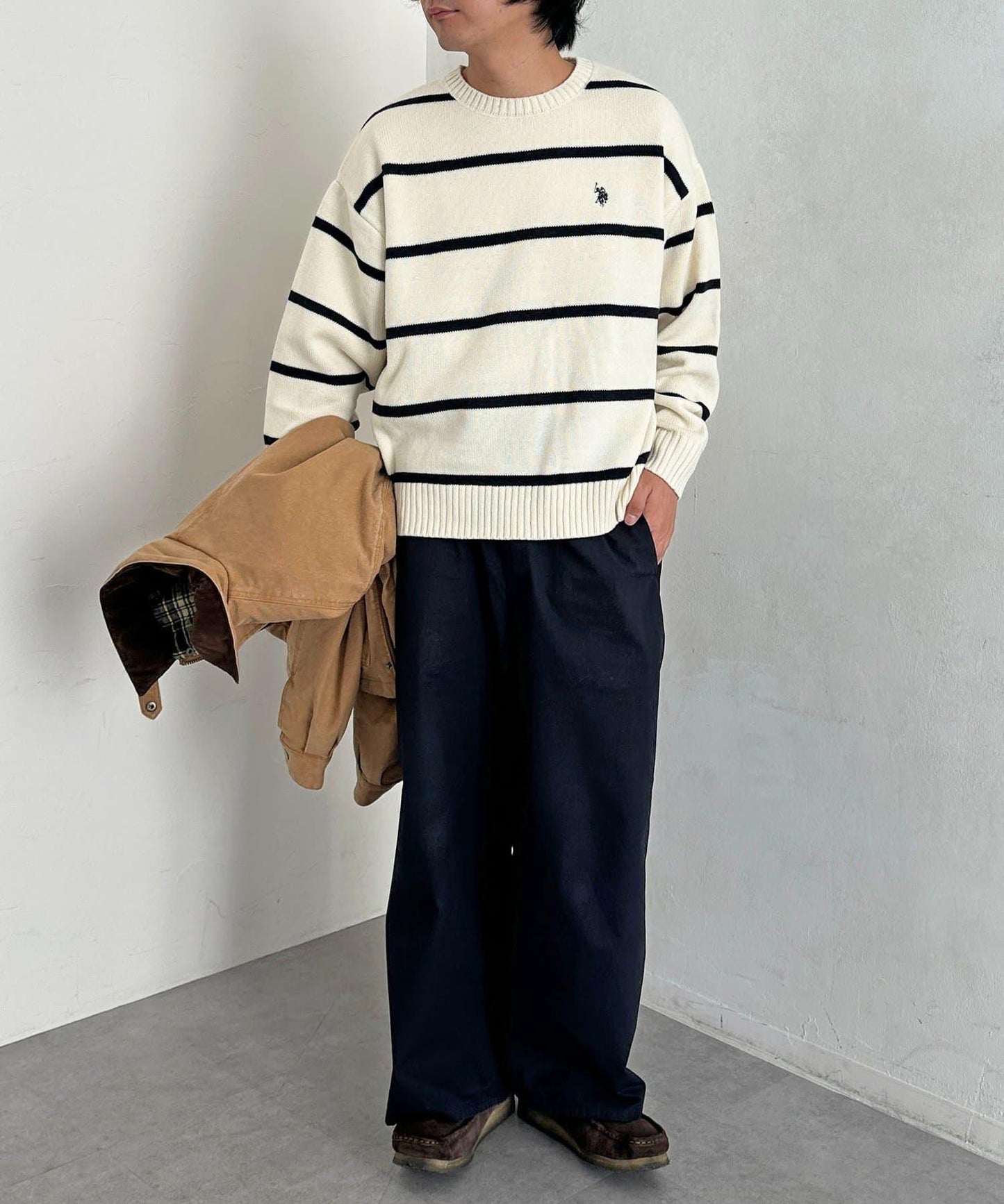【U.S. POLO ASSN.】圓領針織衫