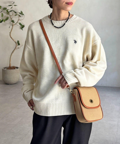 【U.S. POLO ASSN.】圓領針織衫
