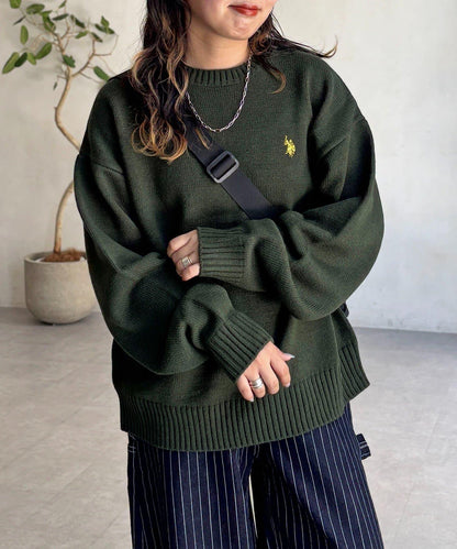 【U.S. POLO ASSN.】圓領針織衫