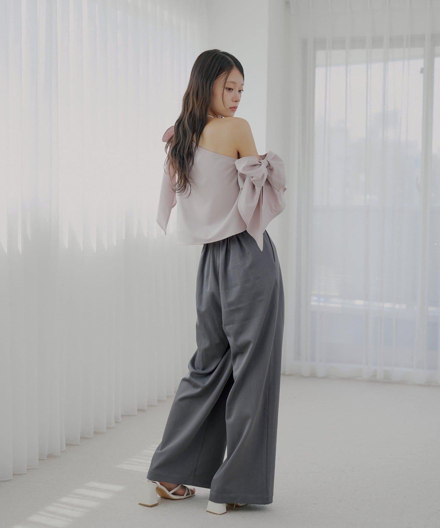 【SALON by Chico】不對稱設計大蝴蝶結襯衫