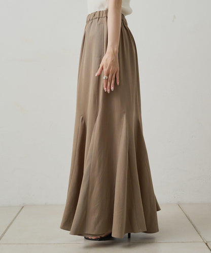 纖維素褶皺半身裙