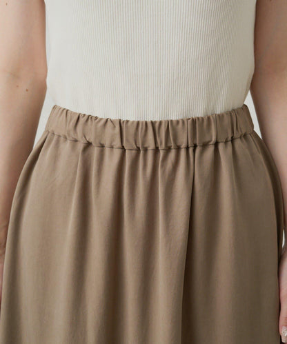 纖維素褶皺半身裙