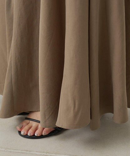 纖維素褶皺半身裙