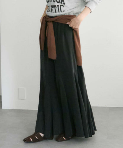纖維素褶皺半身裙