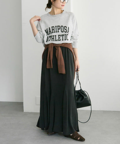 纖維素褶皺半身裙