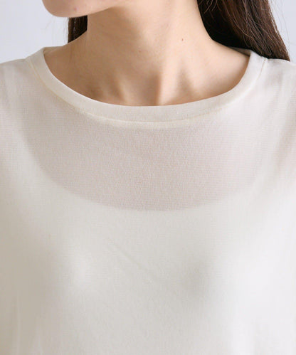 【復刻】尼龍網紗天鵝絨圓領長袖T恤