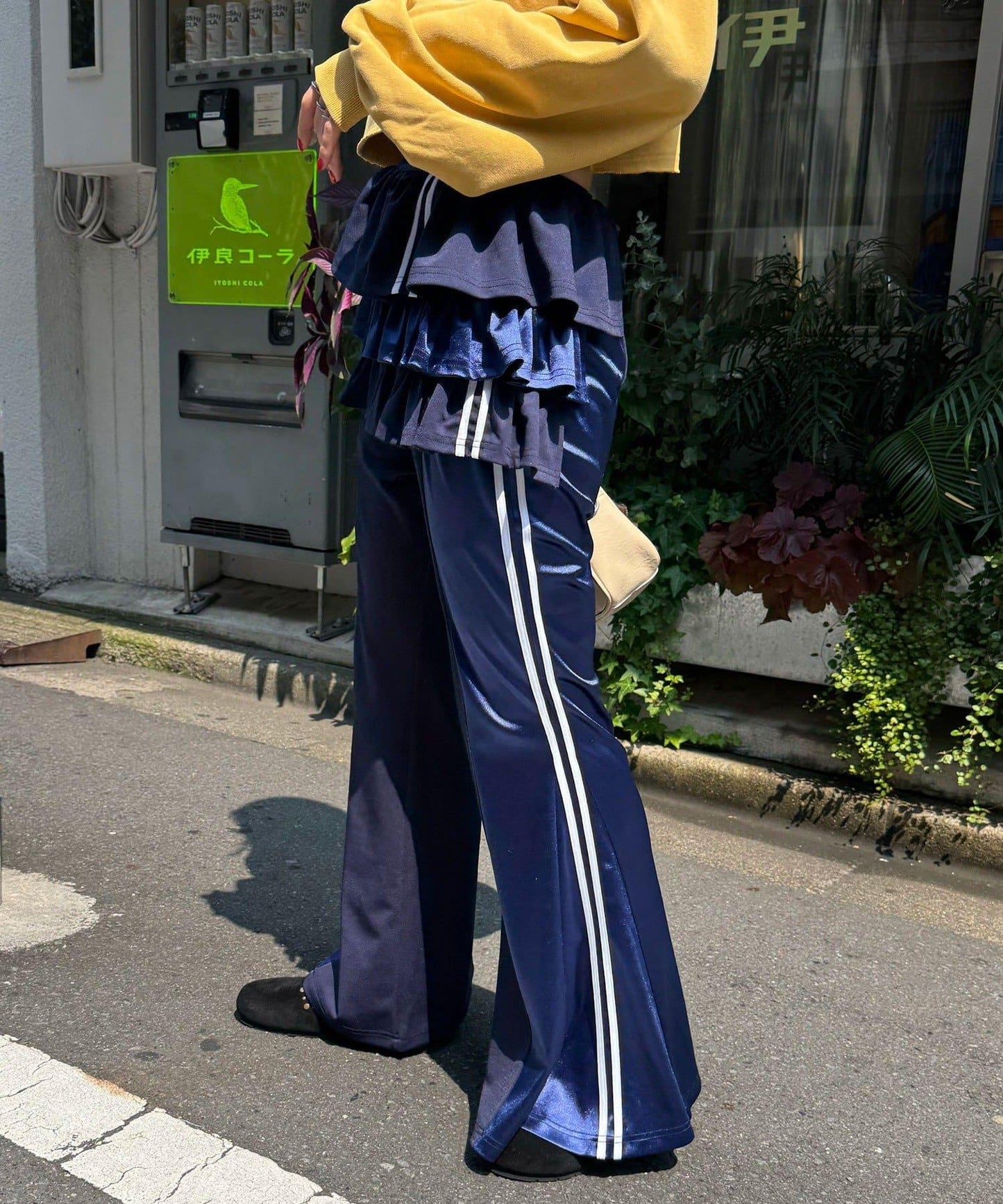 異材質拼接運動風半身裙