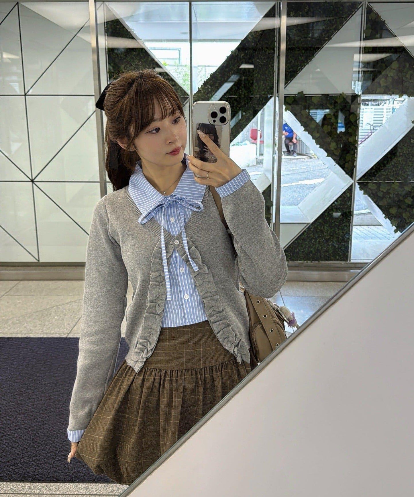 【れみ@re.__mi23セレクト】荷葉邊拼接開衫