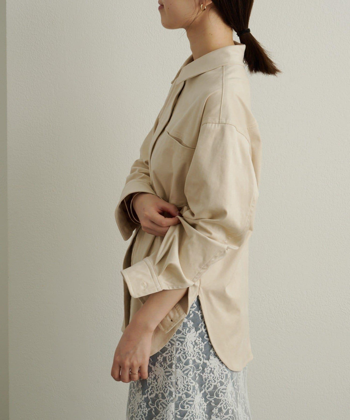 【Omekashi】雙面仿麂皮襯衫