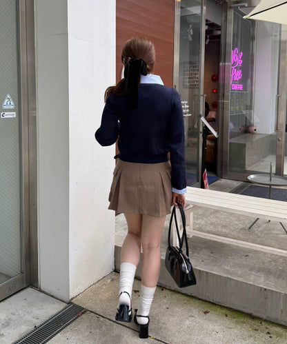 【れみ@re.__mi23セレクト】荷葉邊拼接開衫