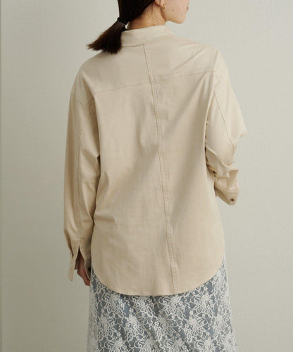【Omekashi】雙面仿麂皮襯衫