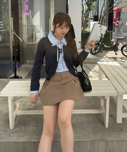 【れみ@re.__mi23セレクト】荷葉邊拼接開衫