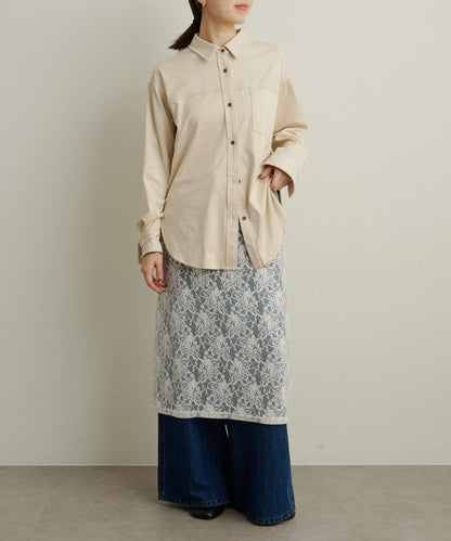 【Omekashi】雙面仿麂皮襯衫