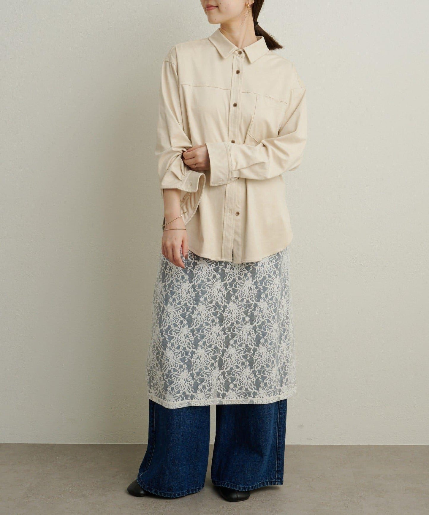 【Omekashi】雙面仿麂皮襯衫