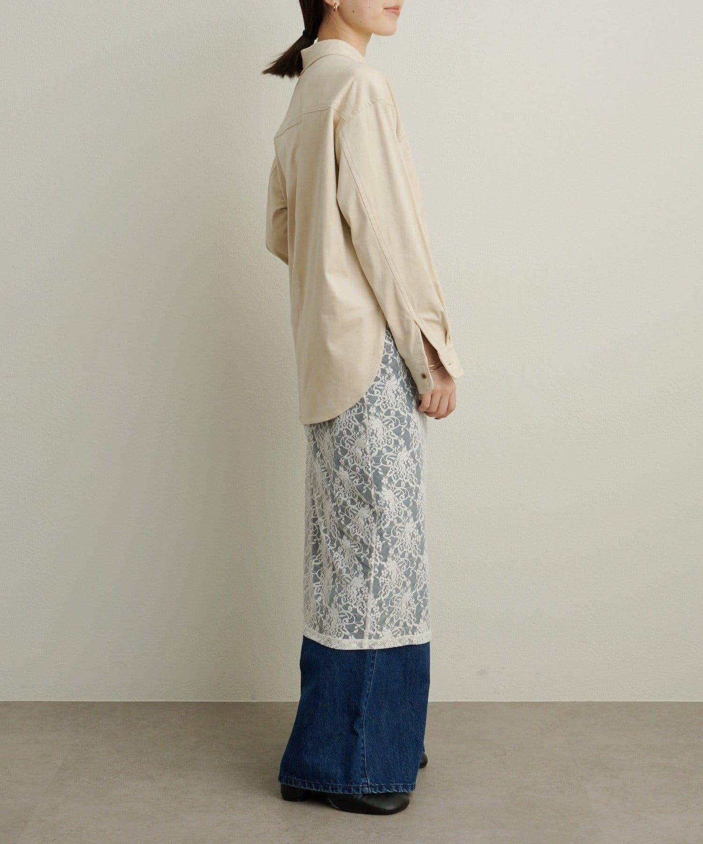 【Omekashi】雙面仿麂皮襯衫