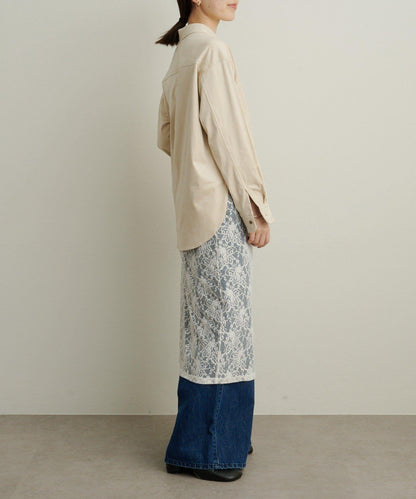 【Omekashi】雙面仿麂皮襯衫