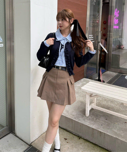 【れみ@re.__mi23セレクト】荷葉邊拼接開衫