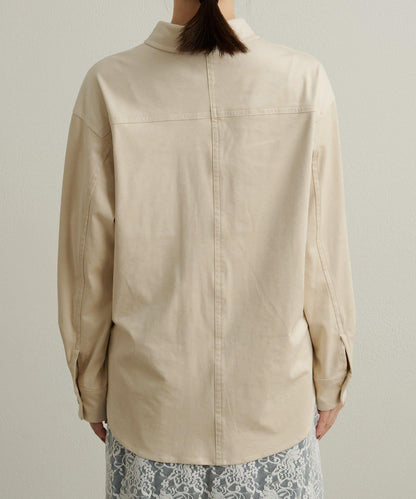 【Omekashi】雙面仿麂皮襯衫