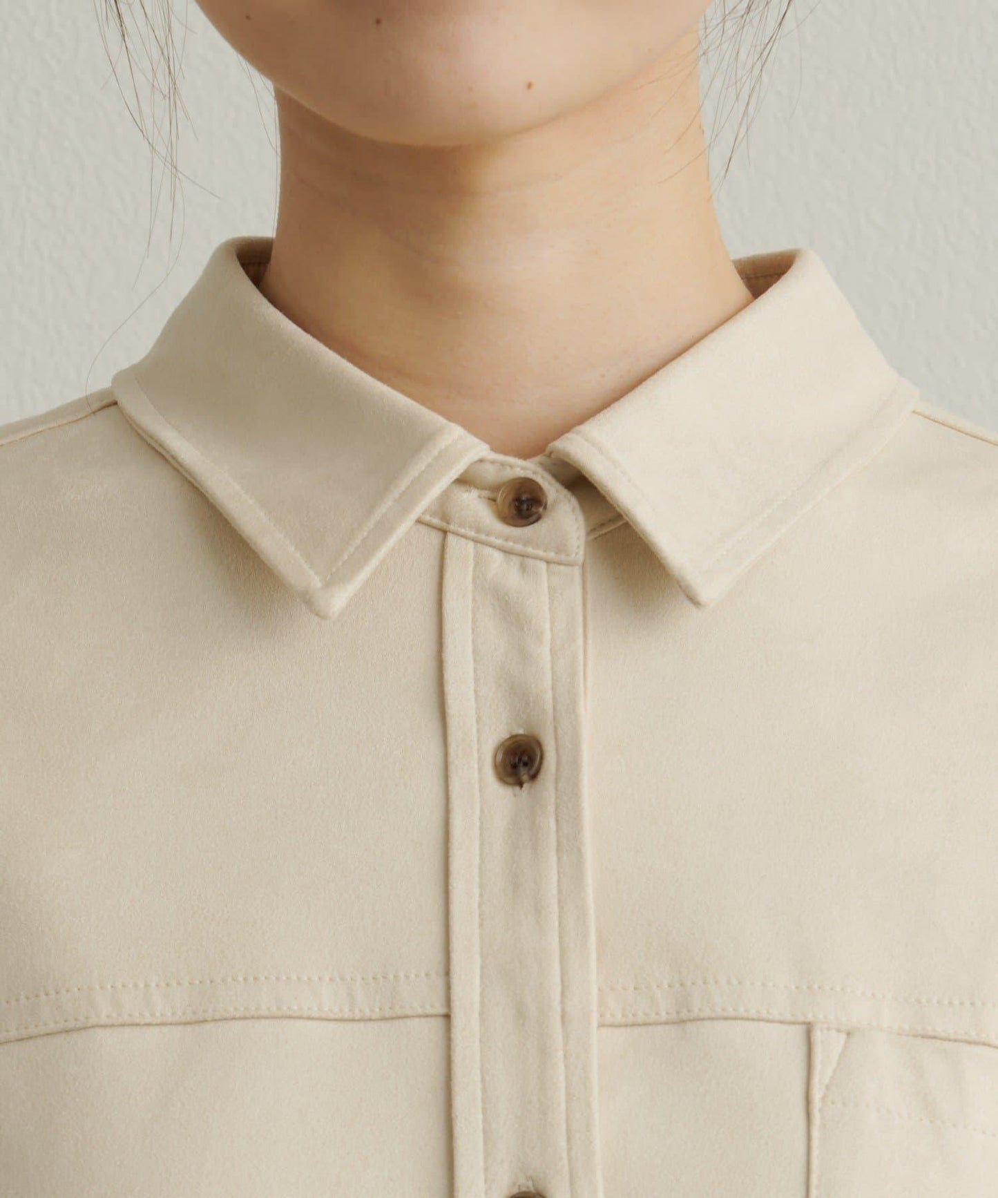 【Omekashi】雙面仿麂皮襯衫