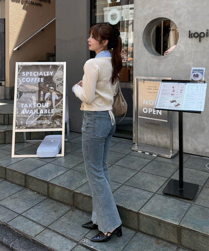 【れみ@re.__mi23セレクト】荷葉邊拼接開衫