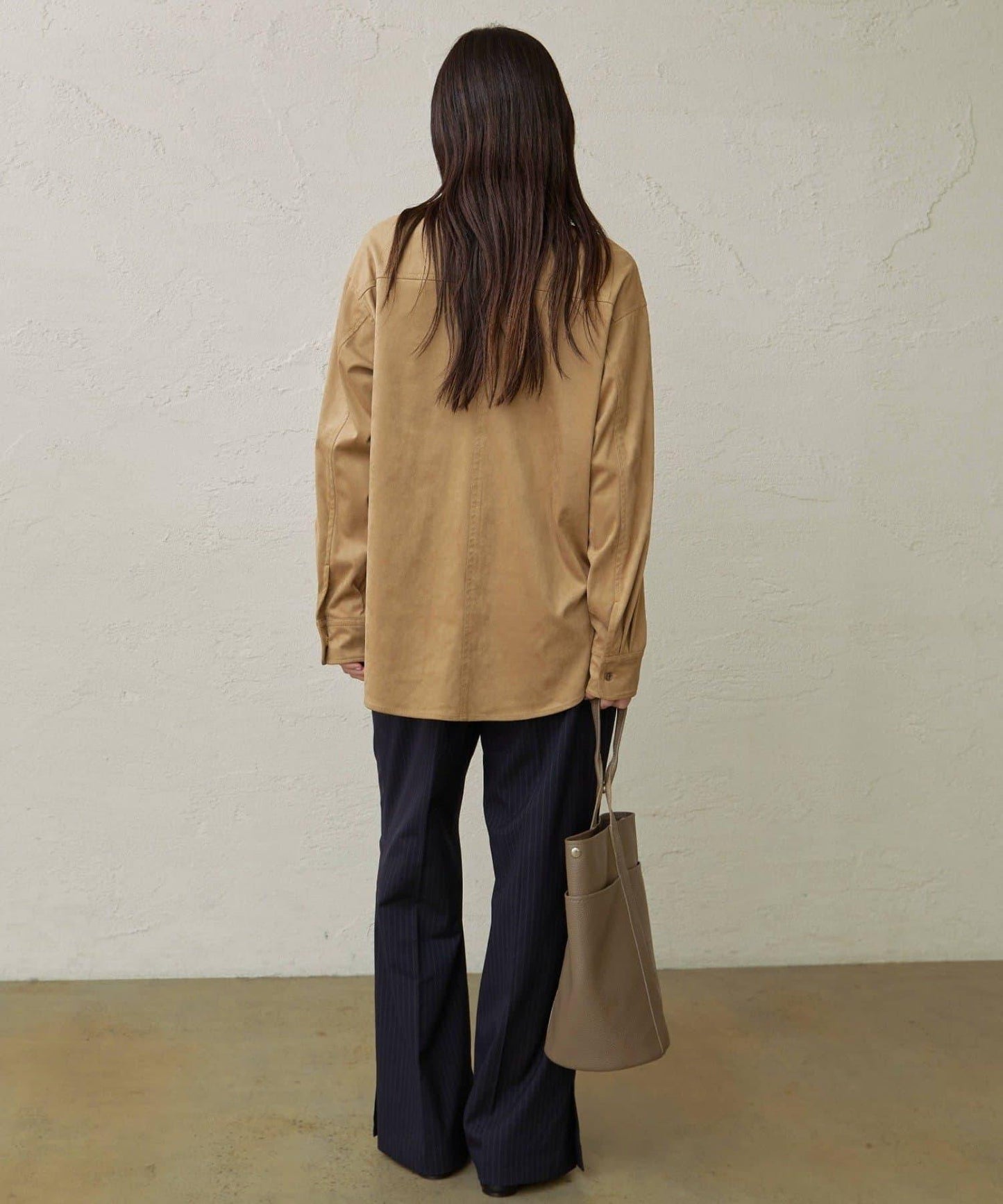 【Omekashi】雙面仿麂皮襯衫