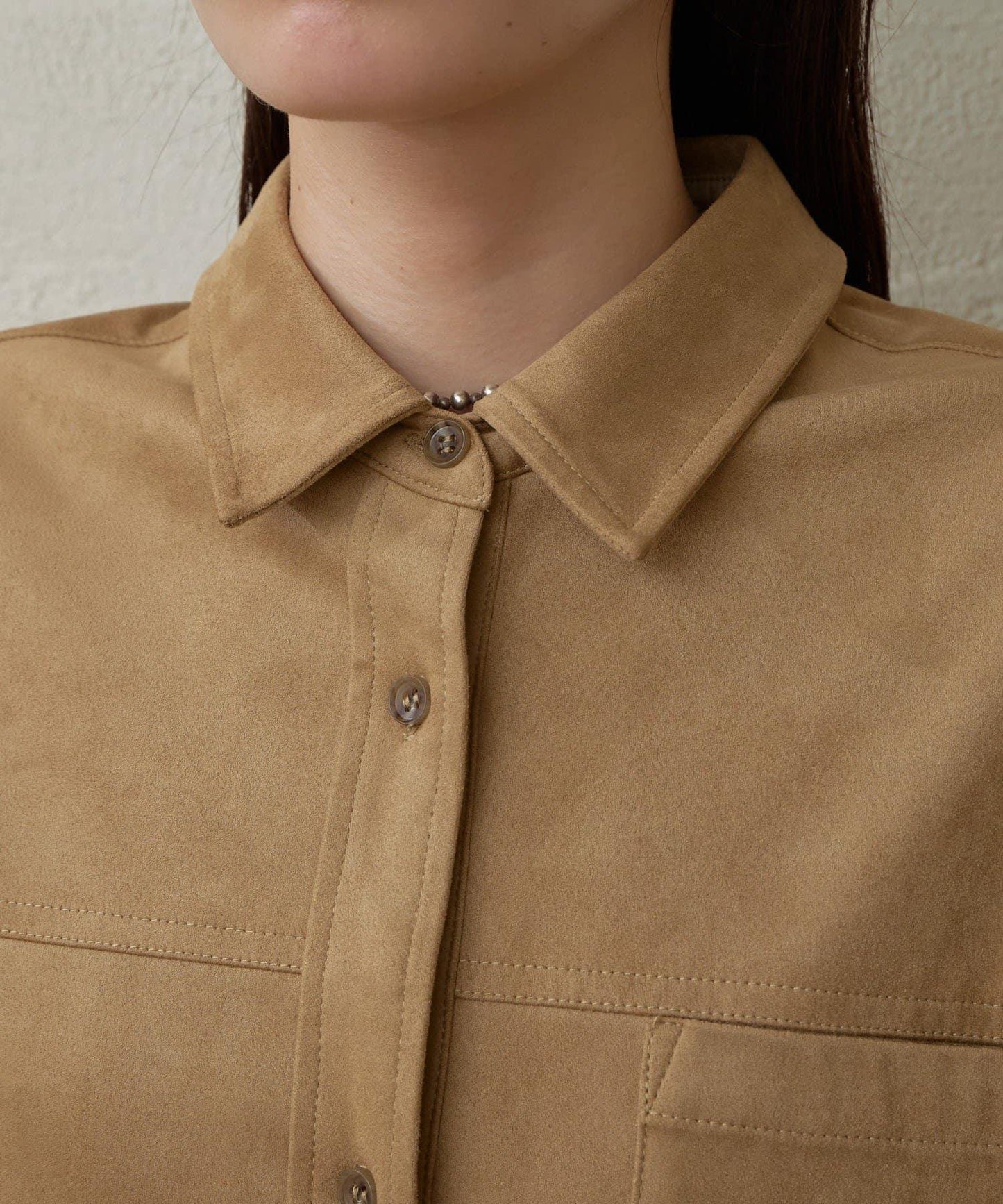 【Omekashi】雙面仿麂皮襯衫