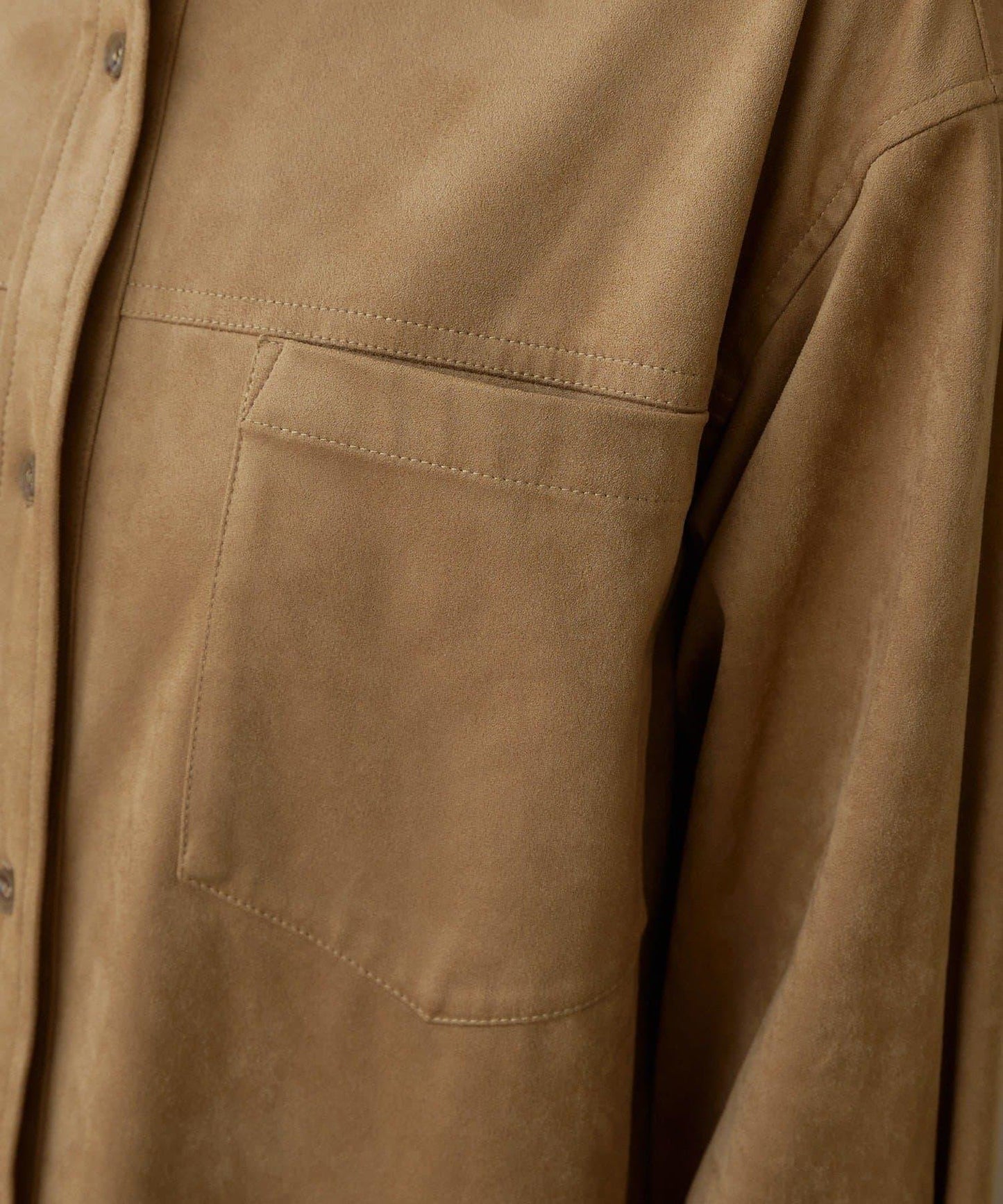 【Omekashi】雙面仿麂皮襯衫