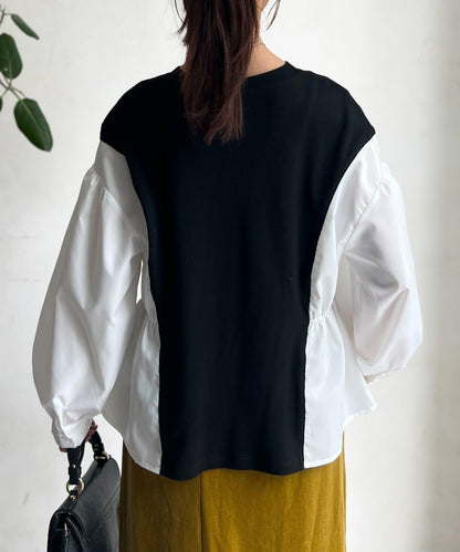 拼接套頭衫