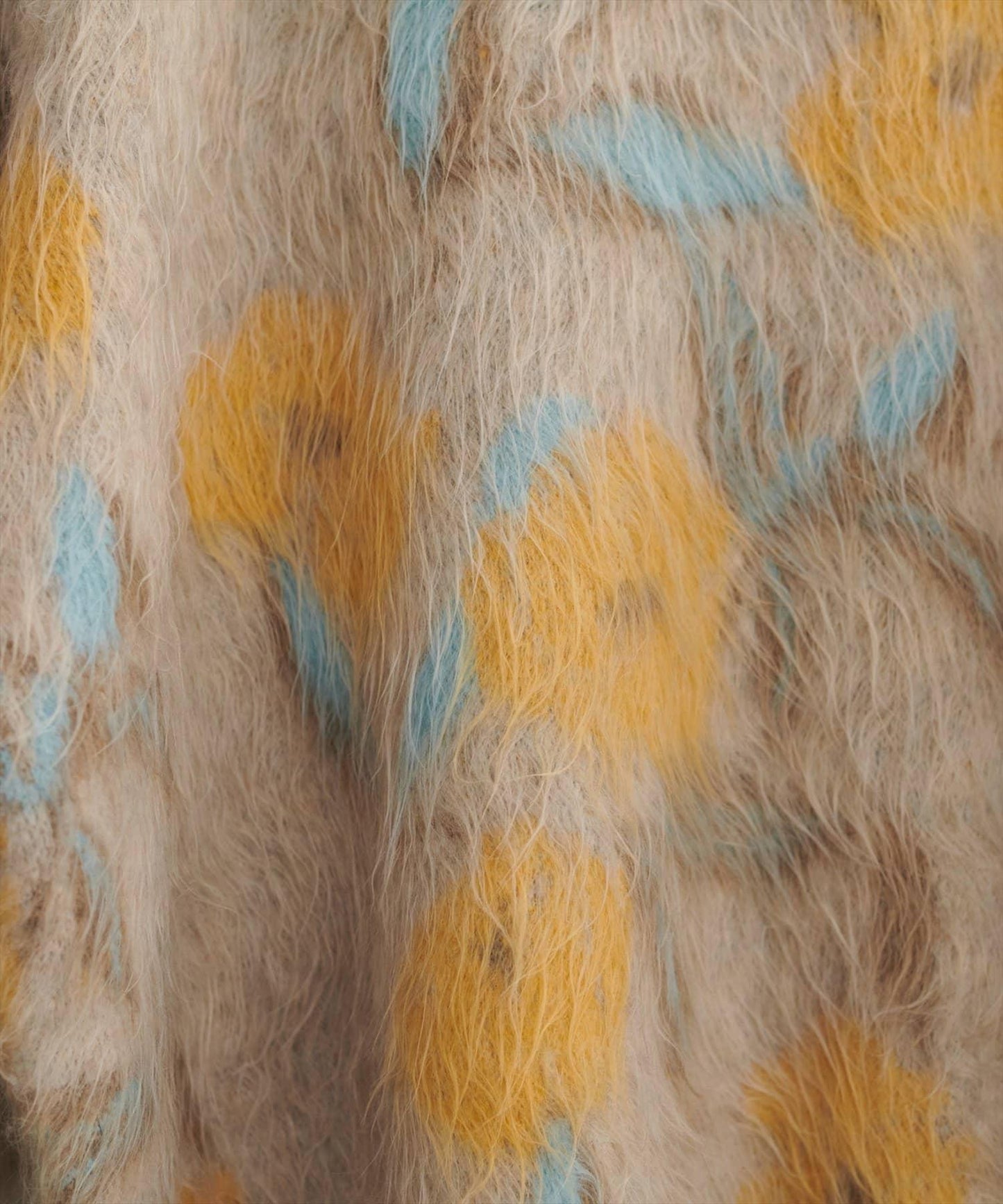 花卉圖案提花長絨針織套頭衫