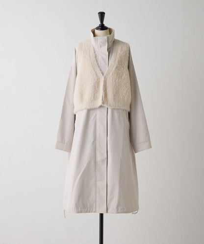 附馬刺繡馬甲大衣【SUM1 STYLE(スミスタイル)】