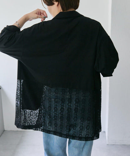 蕾絲拼接夾克【SUM1 STYLE(スミスタイル)】