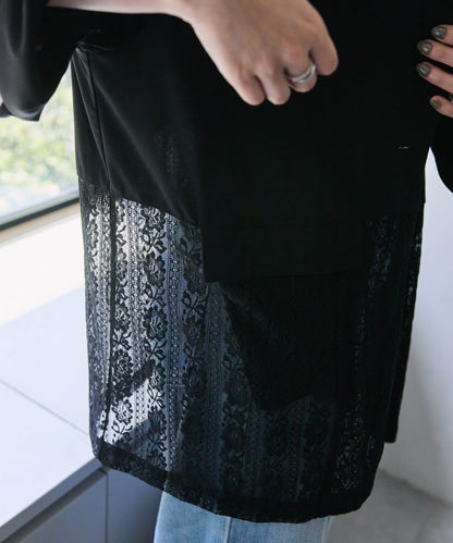 蕾絲拼接夾克【SUM1 STYLE(スミスタイル)】