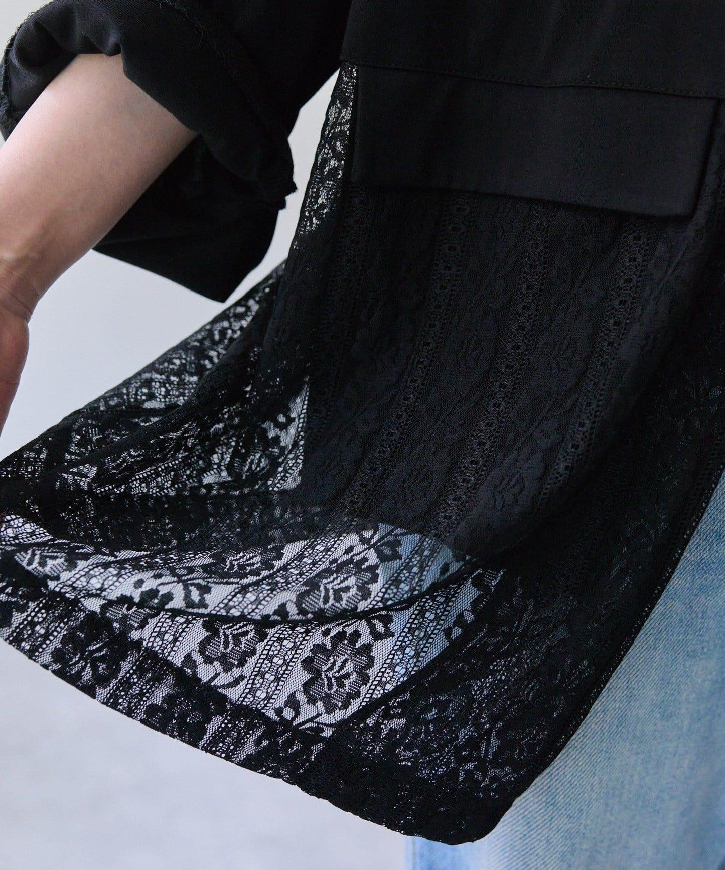 蕾絲拼接夾克【SUM1 STYLE(スミスタイル)】