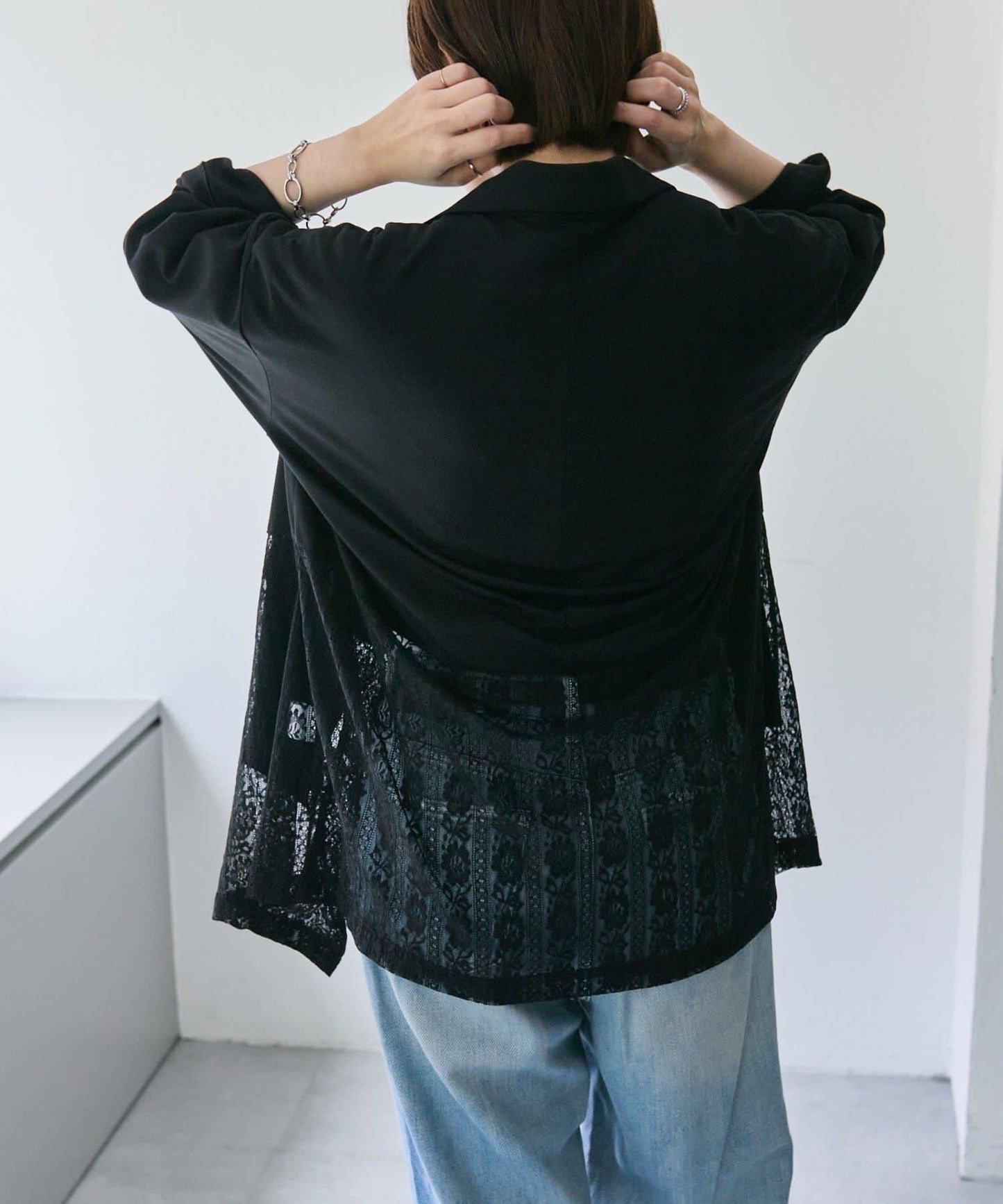 蕾絲拼接夾克【SUM1 STYLE(スミスタイル)】