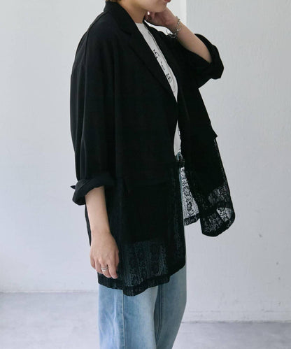 蕾絲拼接夾克【SUM1 STYLE(スミスタイル)】