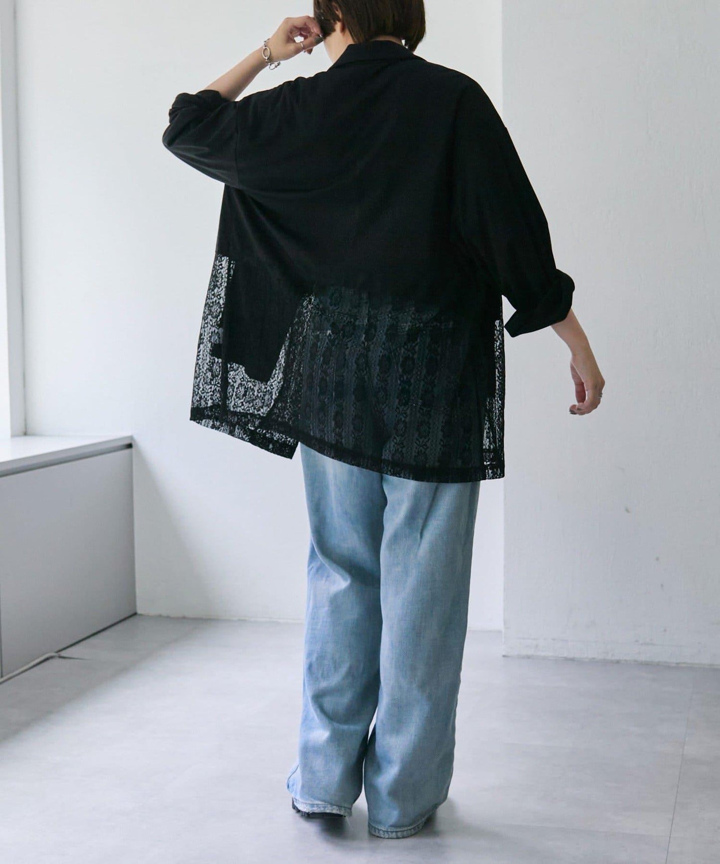 蕾絲拼接夾克【SUM1 STYLE(スミスタイル)】