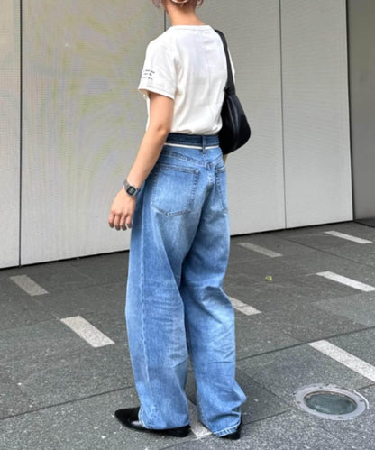 單點刺繡羅紋修身短袖T恤