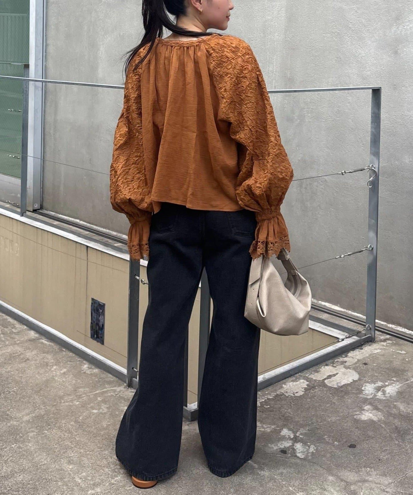 india袖刺繡短外套
