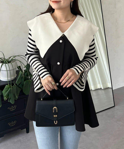 荷葉邊領針織上衣