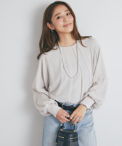 《オンオフ兼用・大人な上品スタイル》雪紡襯衫