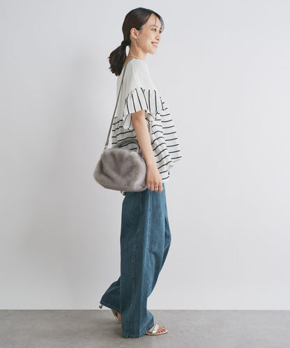 一件穿出時尚感針織拼接提花條紋